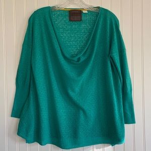 Anthropologie Guinevere green sweater SIZE XS